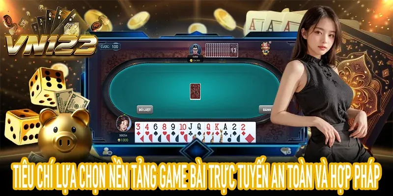 Bàn chơi Poker trực tuyến với các lá bài